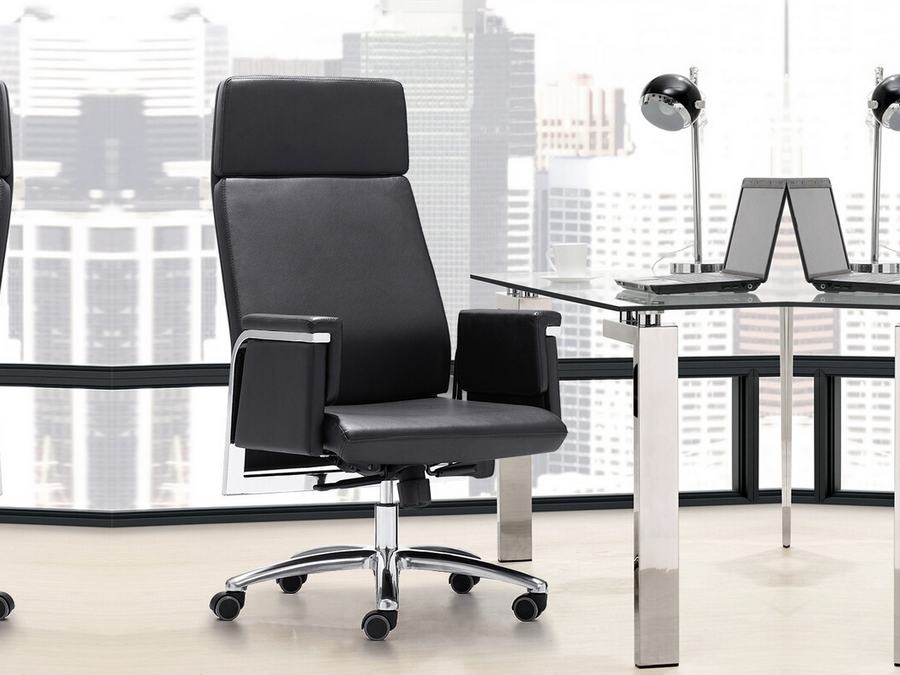 办公室老板椅大班椅可躺电脑椅现代简约真皮办公椅子高靠背转椅