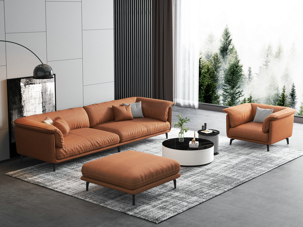 科技布沙发客厅现代简约轻奢免洗贵妃北欧沙发小户型家用布艺沙发